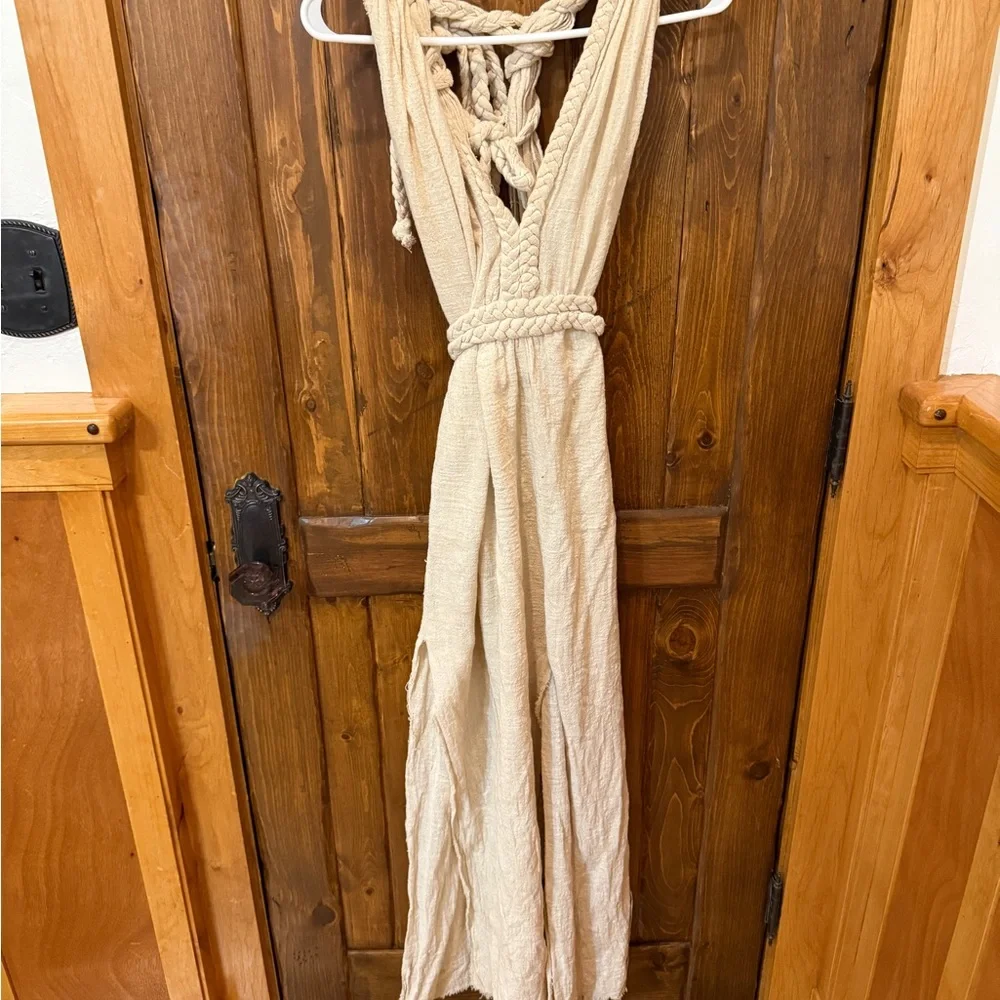 Off White Wedding Dress | Greek Goddess Boho Bridal | Multiway Dress Braided - Picture 11 of 13